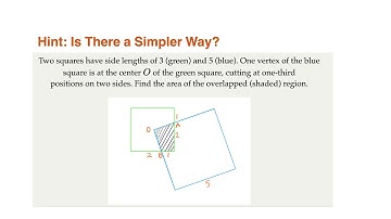 Find the area of the shaded area: 90% people would miss the simpler method