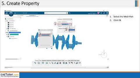 Modal Analysis of the Automobile Crankshaft using Catia 3DExperience