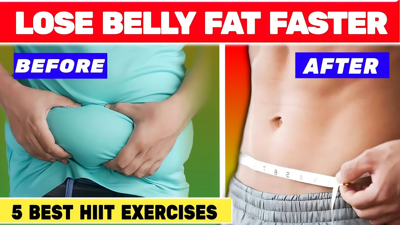 5 HIIT Moves To Lose Belly Fat | 5 Best Exercise To Lose Belly Fat Faster | How To Lose Belly Fat