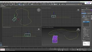 Path constraint in Autodesk 3D Studio Max