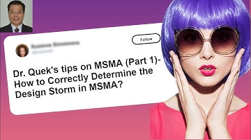 How to Correctly Determine the Design Storm in Manual Saliran Mesra Alam Malaysia MSMA JPS Malaysia?