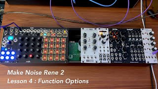 Celebrity Make Noise René 2 Tutorial Lesson Four: Function Options Wealth