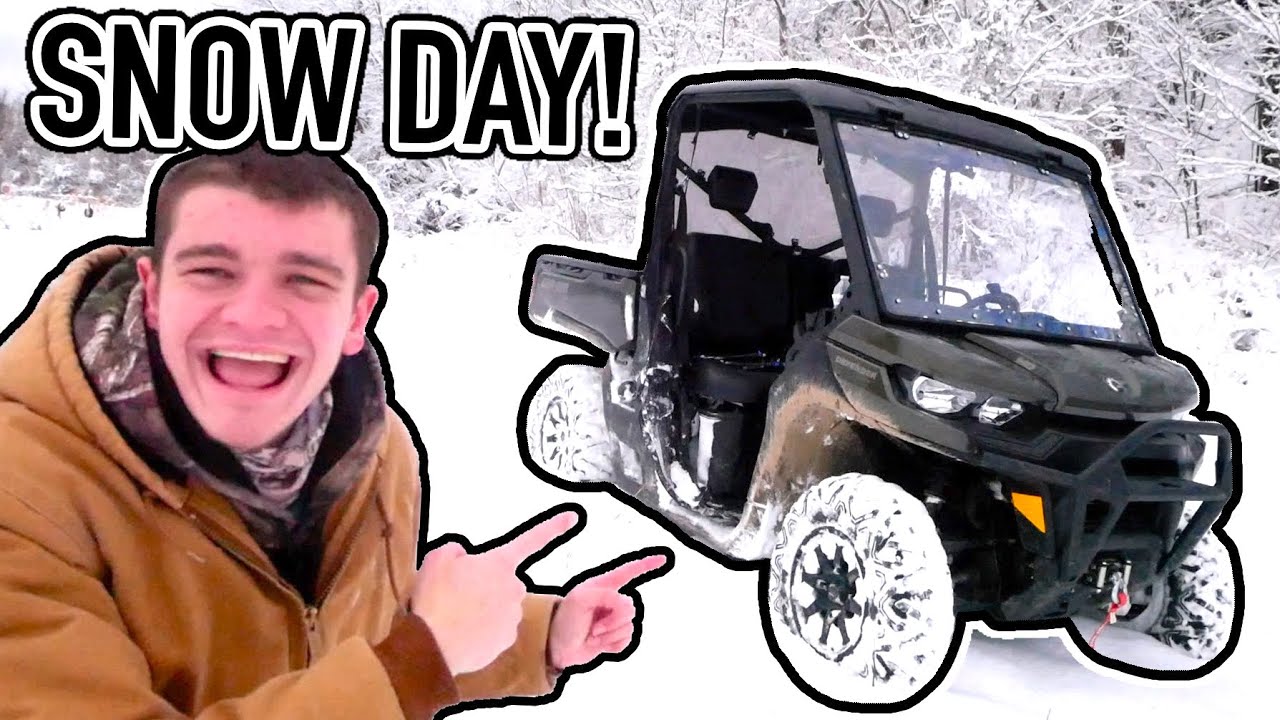 SNOW DAY in the CAN-AM DEFENDER!