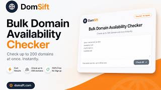 Bulk Domain Availability Checker | Check Multiple Domains Instantly