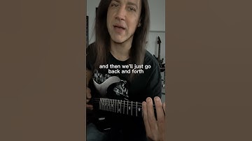 Improve your alternate picking with this easy metal sounding guitar riff 🎸