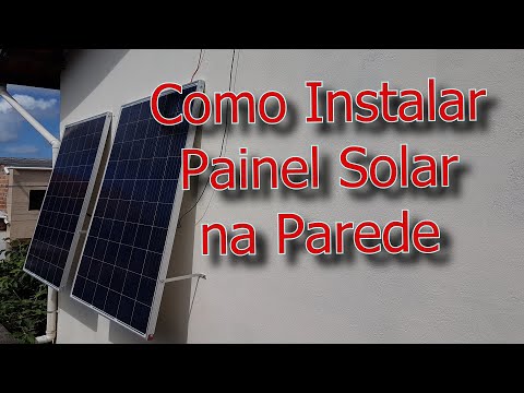 Vídeo: Você pode colocar painéis solares em uma parede?