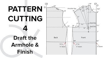 Pattern Cutting - Flat Pattern Drafting, the Bodice Block part 4