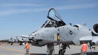 حضور جنگنده آ-10 در پایگاه هوایی فورت درام The 174th Attack Wing Supports Air Training