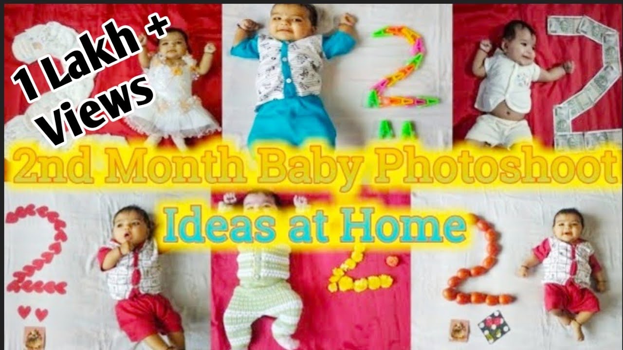 2nd Month Baby Photoshoot Ideas At Home Youtube