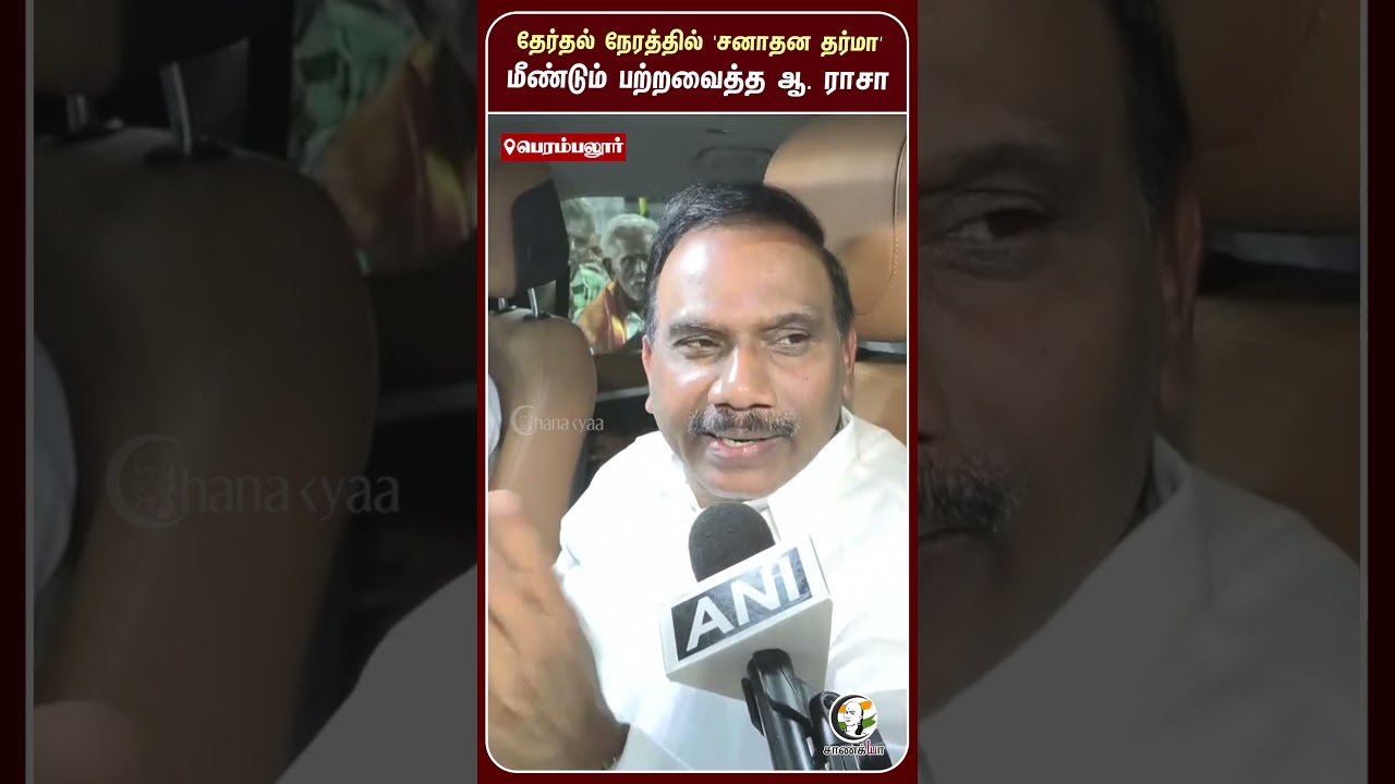 ⁣தேர்தல் நேரத்தில் "சனாதன தர்மா" மீண்டும் பற்றவைத்த ஆ. ராசா | #shorts | #chanakyaa