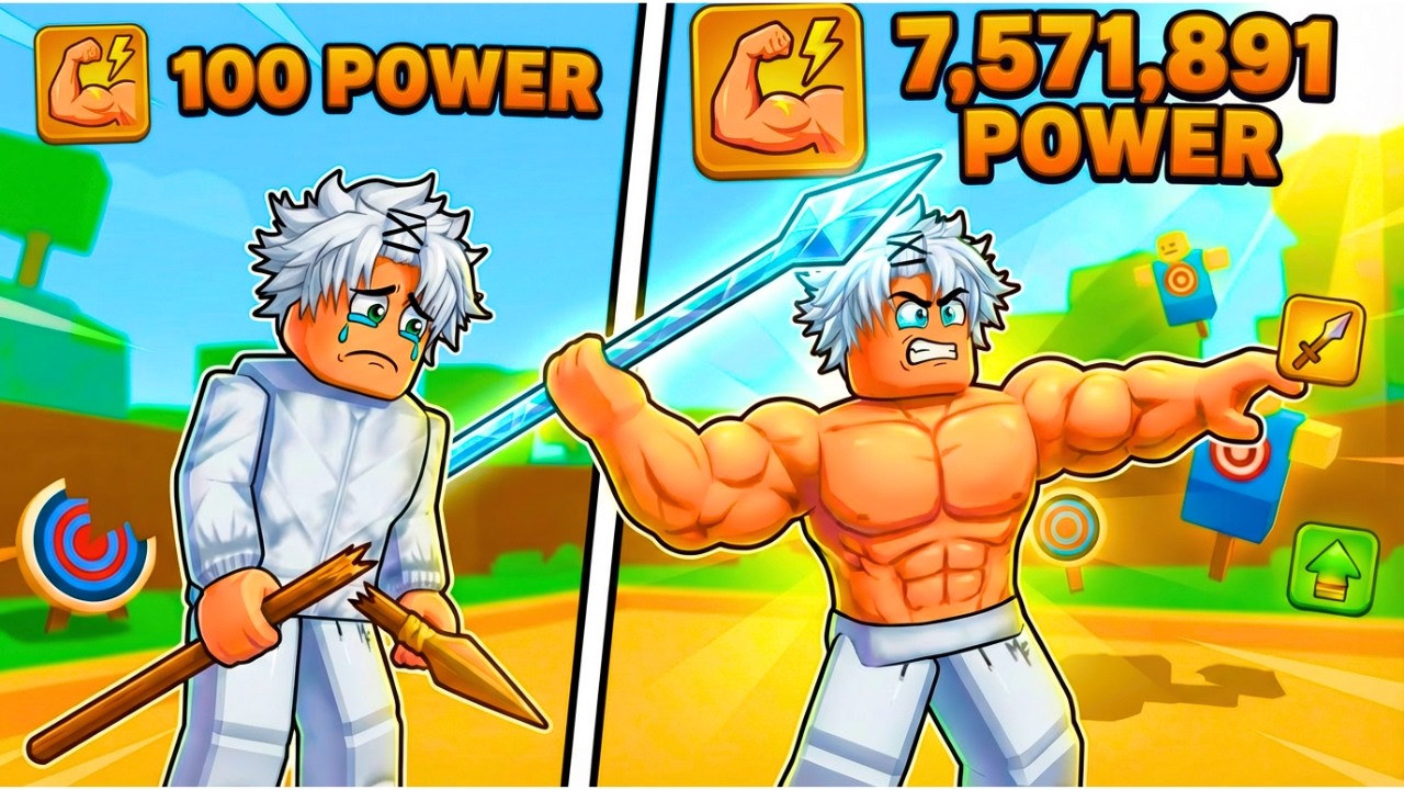 I Went From NOOB to PRO In Roblox Spear Training Simulator