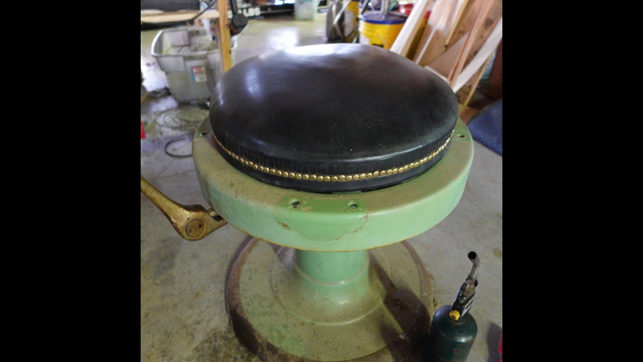Emil J. Paidar Barber Chair Part 4. 163 tacks removed, powder coated & reinstalled. And More!