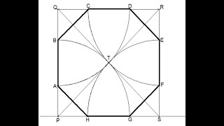 Construction Of A Regular Octagon Given The Diameter Within A Square || Engineering Drawing