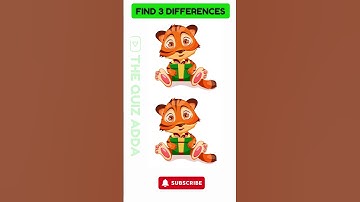 Spot the 3 difference Puzzle - 373 #shortsfeed  #youtubeshorts #spotthedifference #findthedifference