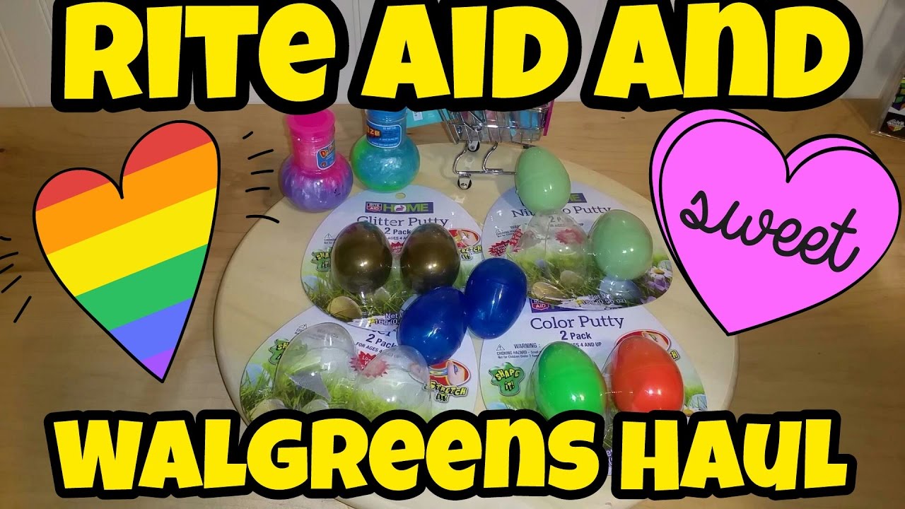 SLIME AND PUTTY HUNTING AT RITE AID AND WALGREENS YouTube