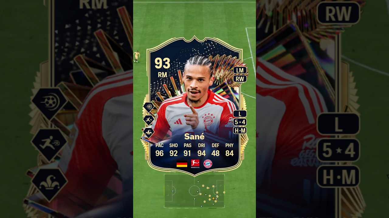 93 TOTS Sane Player Review EA FC 24!