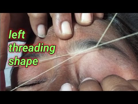left threading kaise karen ! left threading karne ka aasan tarika # ...