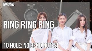 How to play Ring Ring Ring by Bu Shi Hua Huo Ya 不是花火呀 on Diatonic Harmonica 10 Holes (Tutorial)