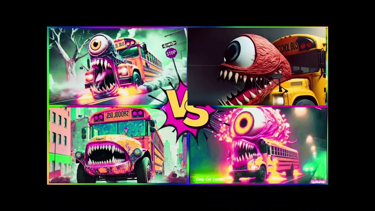 ℹ️ 🚀 EPIC Tiles Hop Battle | School Bus vs Train Eater (Impossible!)