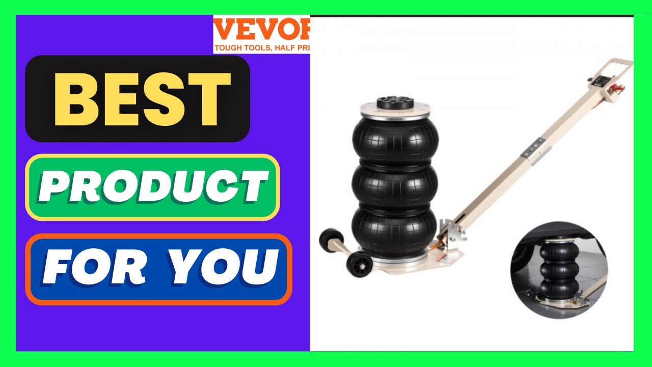 VEVOR Air Jack, 3 Ton/6613 lbs Triple Bag Air Jack, Airbag with Six Steel Pipes, Lift Up to
