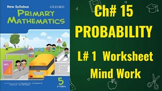 Oxford Primary Math Class 5 Chapter 15 Lesson# 1 Workbook Worksheet Mind Work. Wealth