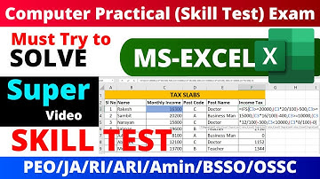 Computer Skill Test for PEO Exam 2023 Odisha || Osssc computer skill test practical exam
