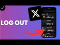 How to log out from X?