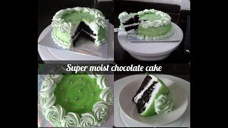 White chocolate cake without oven |Super spongy chocolate cake | Chocolate premix cake