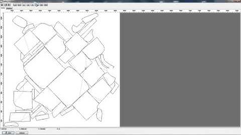 Simulation leather cutting. MiriSys CutNest