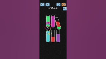 Water Color Sort Level 881 Walkthrough Solution iOS/Android