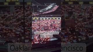 Monday morning traffic on the Oakland/San Francisco Bay Bridge.