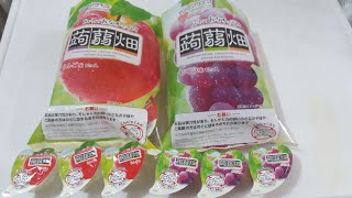 MannanLife魔芋果冻苹果vs葡萄!!　マンナンライフ蒟蒻畑りんごvsぶどう!!