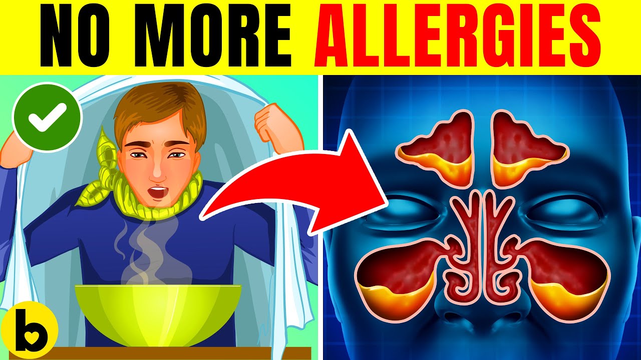 12 Ways To GET RID Of Seasonal Allergies For Good & What To Eat - YouTube