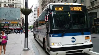 MTA Bus: 2015 Prevost X3-45 SIM2 #2503 @ Broadway & Liberty Street