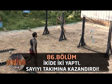 İkide iki yaptı, sayıyı takımına kazandırdı! | 86. Bölüm | Survivor 2018