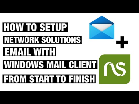 Network Solutions Email Setup Email Client Setup IMAP | Windows Mail | Settings That Work 2022