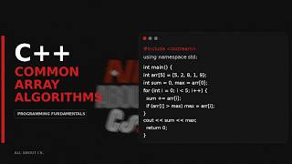 Common Array Algorithms.