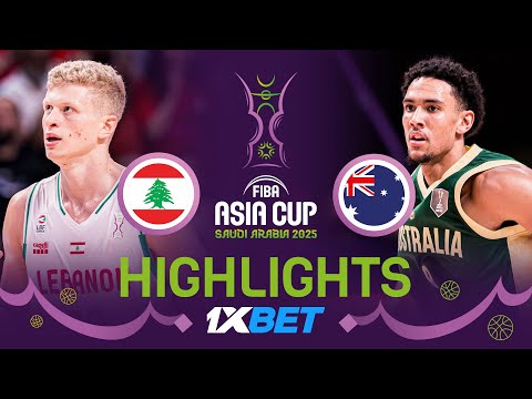 Lebanon 🇱🇧 vs Australia 🇦🇺 | 1XBET Highlights | FIBA Asia Cup 2025