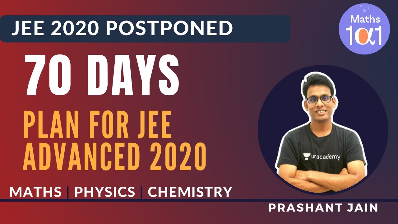 70 Day Plan for JEE Advanced 2020 | JEE Preparation Strategy | JEE ...