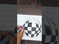 HOW TO DRAW OP ART SPHERE ILLUSION IN EASY STEP MAKE 3D ART SPHERE ILLUSION Artarena 