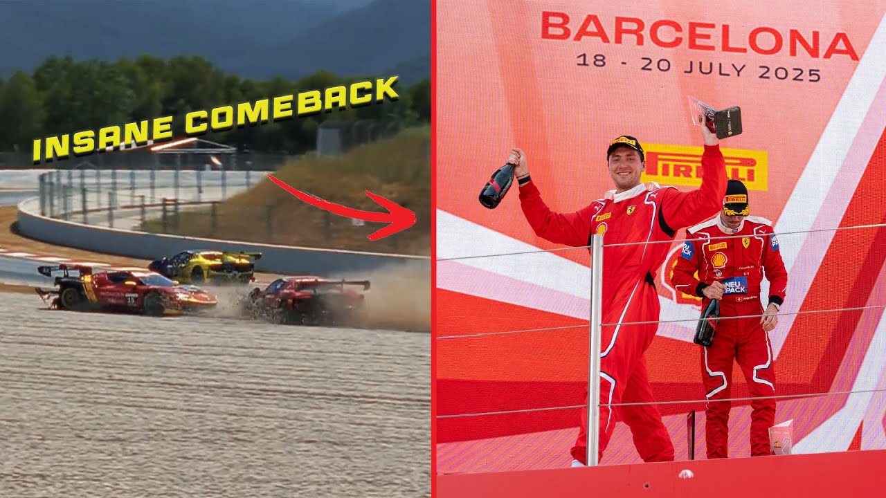 Crash to Comeback in Barcelona – Ferrari Challenge Europe