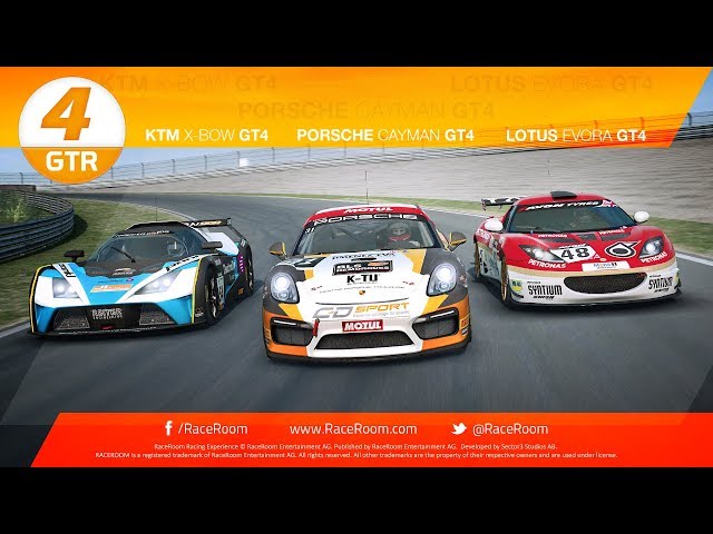 RaceRoom | GT4 cars now available!