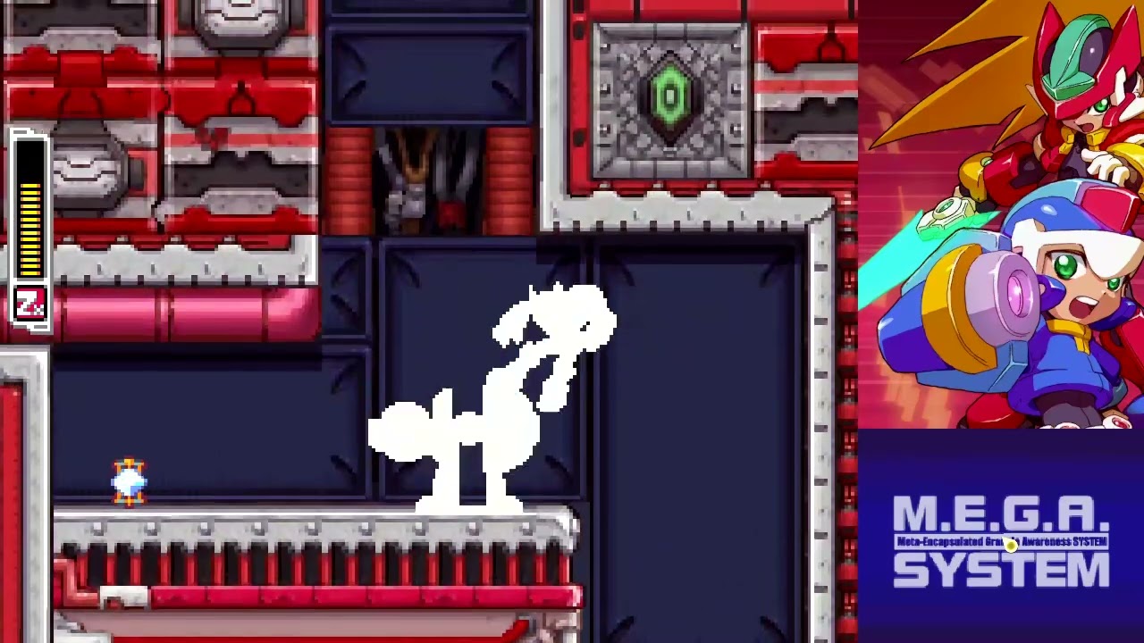 Mega Man ZX - Area K lava climb without Model H