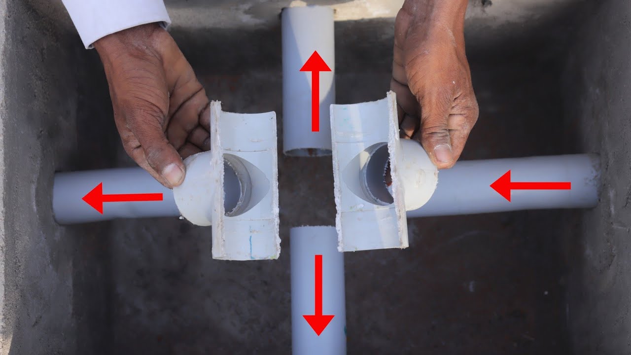 I DIDN'T KNOW, HOW TO INSTALL 4 WAY TEE IN SMALL SPACE BEFORE THIS ...