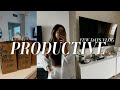 PRODUCTIVE VLOG: time management, better habits, healthy grocery haul, weekly reset