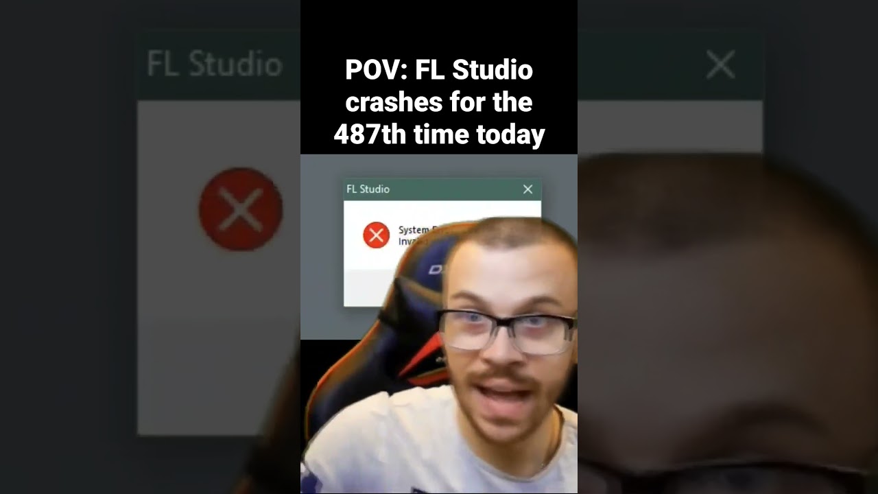 Watch POV: FL Studio keeps crashing... 🤬 #shorts #flstudio #producer on YouTube Watch POV: FL Studio keeps crashing... 🤬 #shorts #flstudio #producer on YouTube