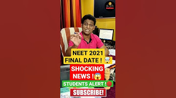 NEET 2021,BIG UPDATE,CONFIRMATION ON NEET EXAM 2021,NEET Application Form 2021,NEET 2021 Latest News