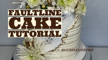 Textured Fault line Cake Tutorial #cake #caketutorial #tutorial #baking