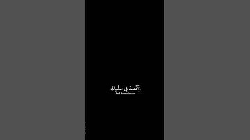 قرآن كريم | {وَلَا تُصَعّـِرْ خَدَّكَ لِلنَّاسِ} | سورة لقمان | شاشة سوداء | القارئ : شريف مصطفى