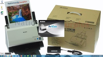 Avision AV185+ Desktop Scanner - How to Install Drivers AVScan 5.0 and Button Manager